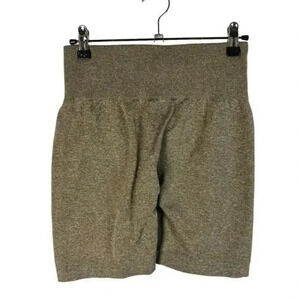 NVGTN Mocha Brown Scrunch Seamless Athletic Shorts M